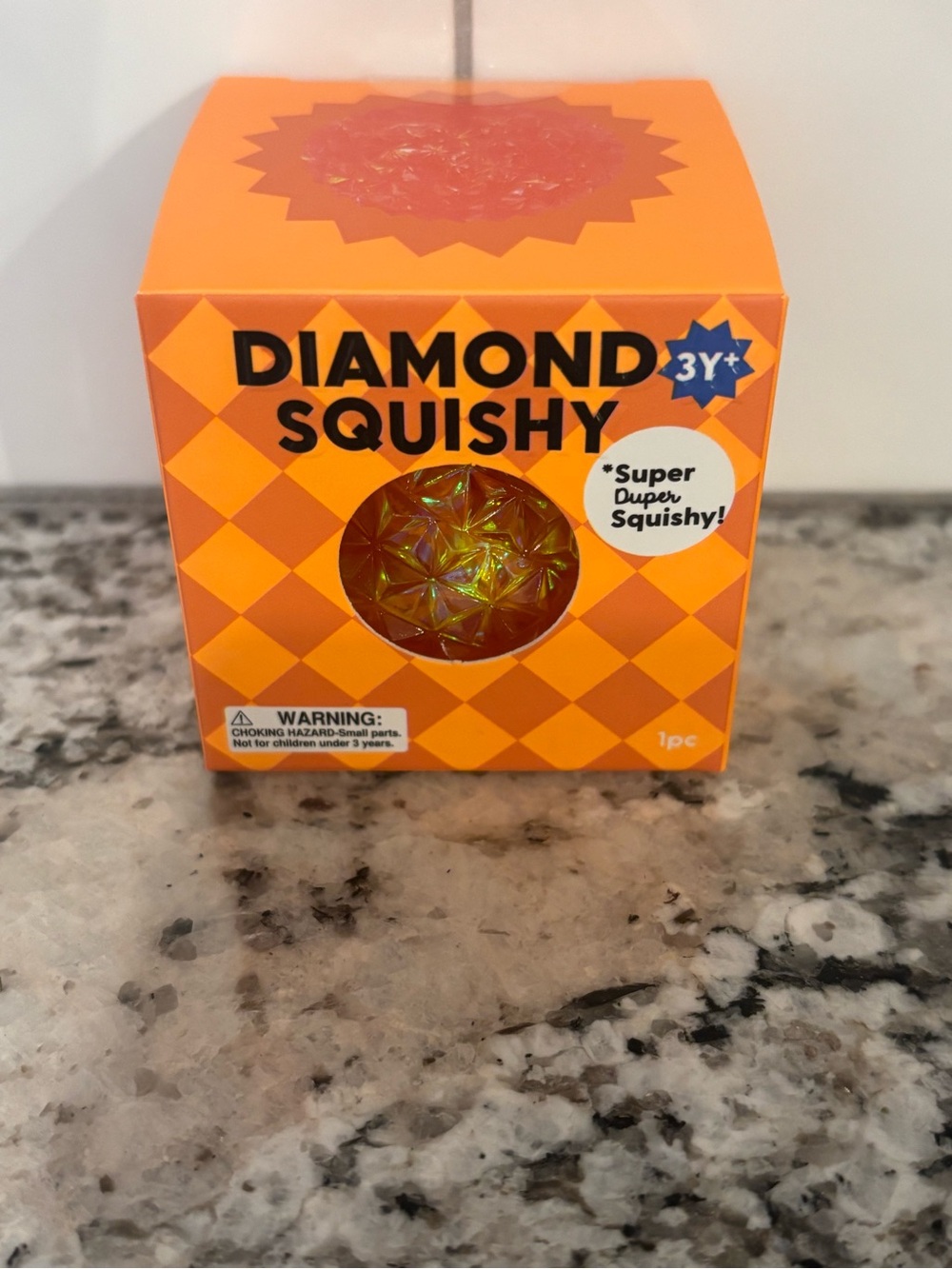 J’Adore Bright Orange Diamond Squishy Toy